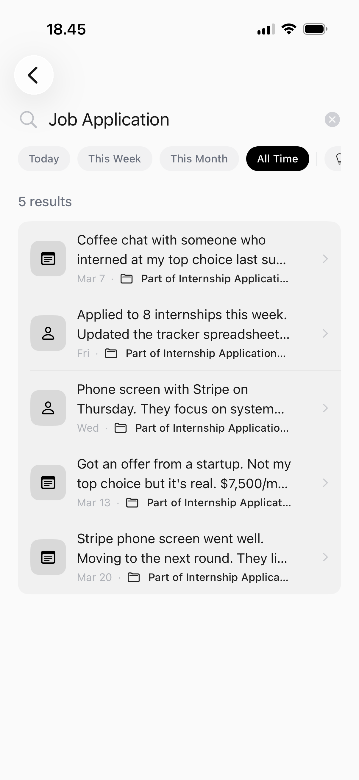 Semantic search finding notes by meaning instead of exact keyword matches